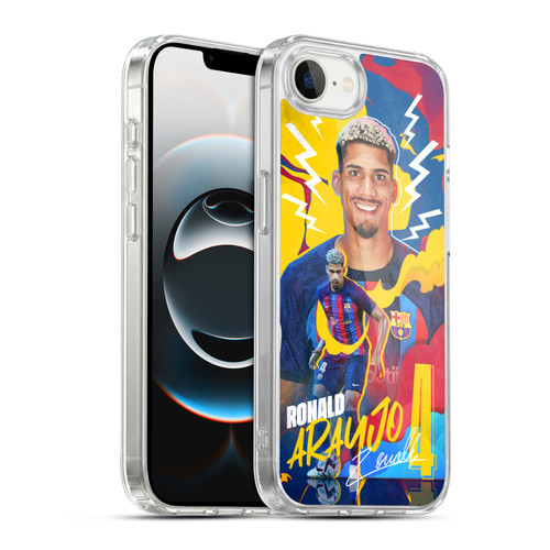 FC Barcelona 2022/23 First Team Ronald Araújo Soft Gel Case for Apple iPhone 16e / Apple iPhone 17e & MagSafe