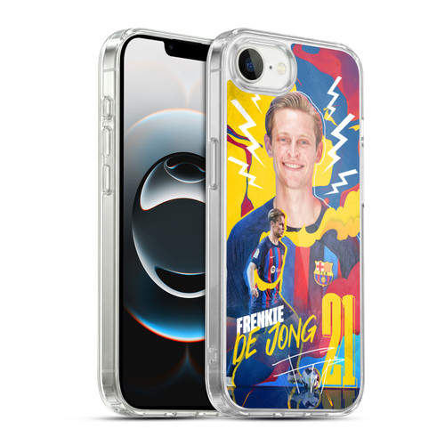 FC Barcelona 2022/23 First Team Frenkie de Jong Soft Gel Case for Apple iPhone 16e / Apple iPhone 17e & MagSafe