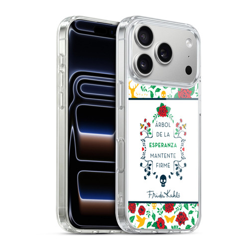 Frida Kahlo Icons Typography Soft Gel Case for Apple iPhone 17 Pro