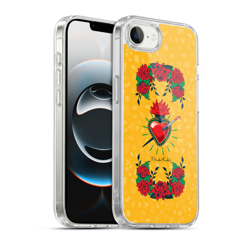 Frida Kahlo Icons Heart and Roses Soft Gel Case for Apple iPhone 16e / Apple iPhone 17e & MagSafe