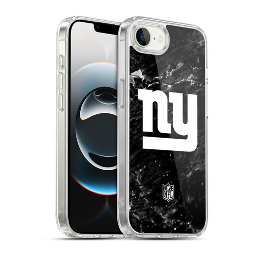 NFL New York Giants Artwork Marble Soft Gel Case for Apple iPhone 16e / Apple iPhone 17e & MagSafe