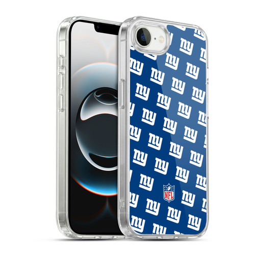 NFL New York Giants Artwork Patterns Soft Gel Case for Apple iPhone 16e / Apple iPhone 17e & MagSafe