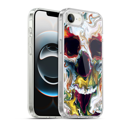 Riza Peker Skulls 9 Skull Abstract Soft Gel Case for Apple iPhone 16e / Apple iPhone 17e & MagSafe