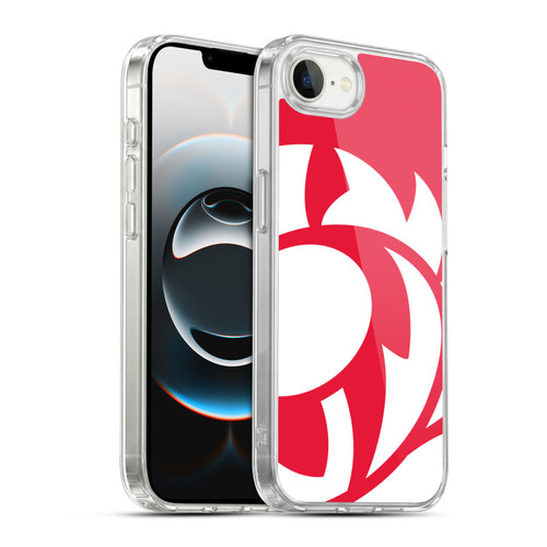 Scotland Rugby Oversized Thistle Rampant Red Soft Gel Case for Apple iPhone 16e / Apple iPhone 17e & MagSafe