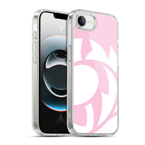 Scotland Rugby Oversized Thistle Salmon Pink Soft Gel Case for Apple iPhone 16e / Apple iPhone 17e & MagSafe