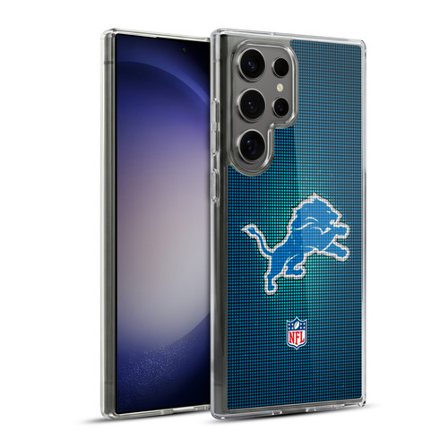 NFL Detroit Lions Artwork LED Soft Gel Case for Samsung Galaxy S23 Ultra 5G & MagSafe