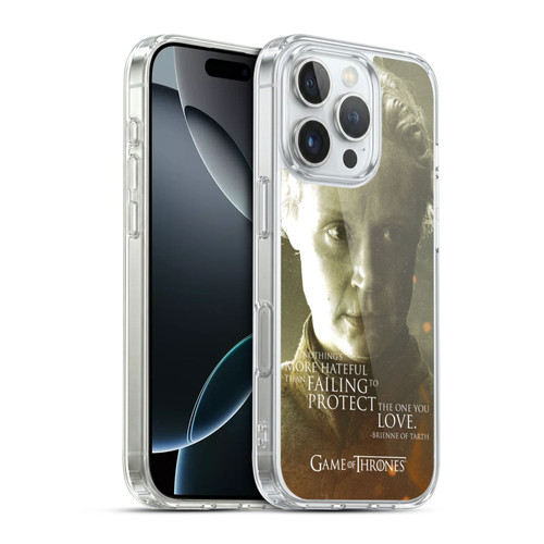 HBO Game of Thrones Character Portraits Brienne Of Tarth Soft Gel Case for Apple iPhone 16 Pro & MagSafe
