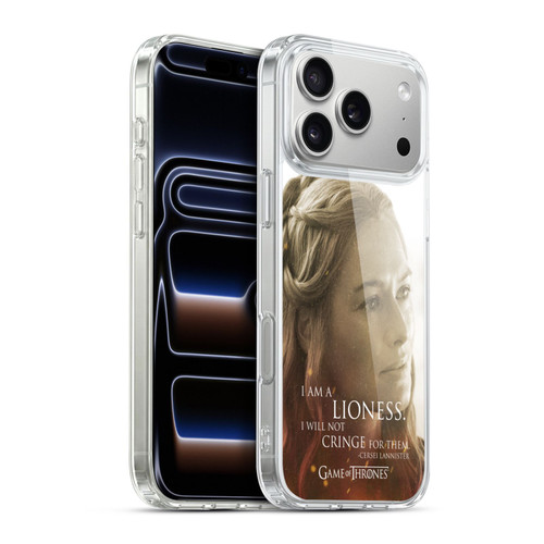 HBO Game of Thrones Character Portraits Cersei Lannister Soft Gel Case for Apple iPhone 17 Pro Max
