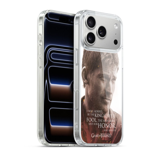 HBO Game of Thrones Character Portraits Jaime Lannister Soft Gel Case for Apple iPhone 17 Pro Max