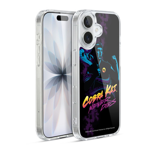 Cobra Kai Key Art Johnny Lawrence Never Dies Soft Gel Case for Apple iPhone 17