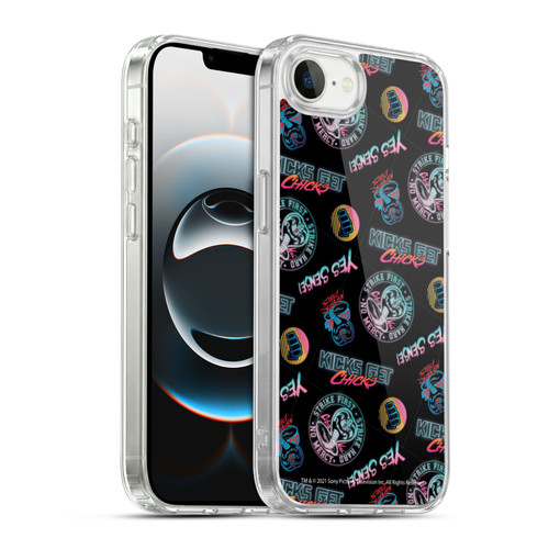 Cobra Kai Key Art Strike Hard Logo Pattern Soft Gel Case for Apple iPhone 16e / Apple iPhone 17e & MagSafe