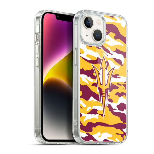 Arizona State University ASU Arizona State Art Camou Soft Gel Case for Apple iPhone 14