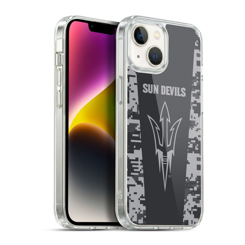 Arizona State University ASU Arizona State Art Digital Camou Soft Gel Case for Apple iPhone 14
