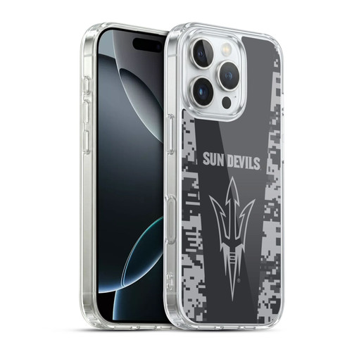 Arizona State University ASU Arizona State Art Digital Camou Soft Gel Case for Apple iPhone 16 Pro & MagSafe