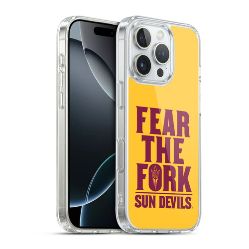 Arizona State University ASU Arizona State Art Fear The Fork Soft Gel Case for Apple iPhone 16 Pro & MagSafe
