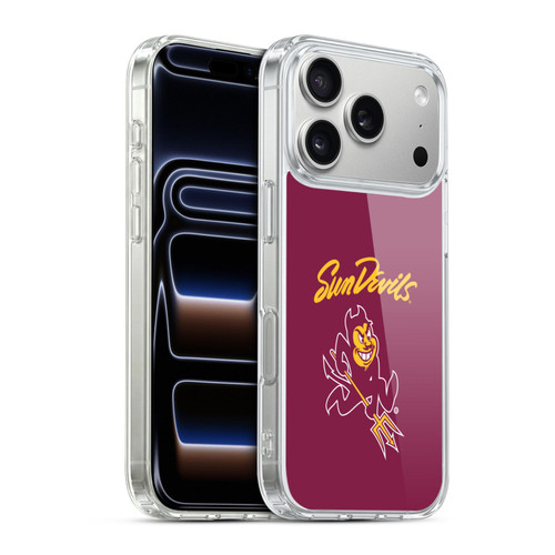Arizona State University ASU Arizona State Art Sun Devils Soft Gel Case for Apple iPhone 17 Pro