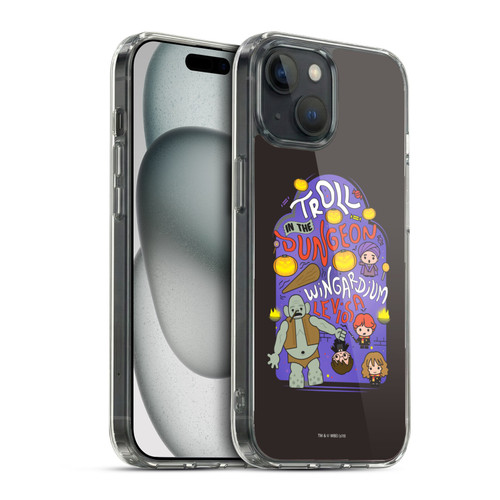 Harry Potter Deathly Hallows III Troll Dungeon Soft Gel Case for Apple iPhone 15 & MagSafe