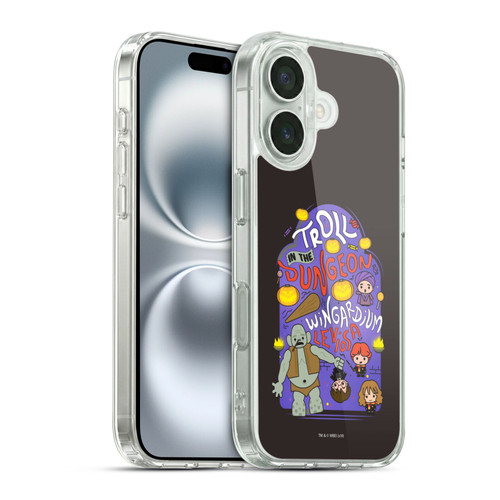 Harry Potter Deathly Hallows III Troll Dungeon Soft Gel Case for Apple iPhone 16 & MagSafe