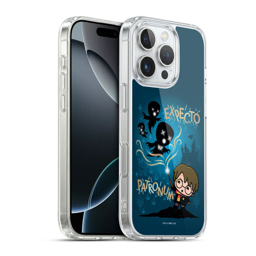 Harry Potter Deathly Hallows III Expecto Patronum Soft Gel Case for Apple iPhone 16 Pro & MagSafe