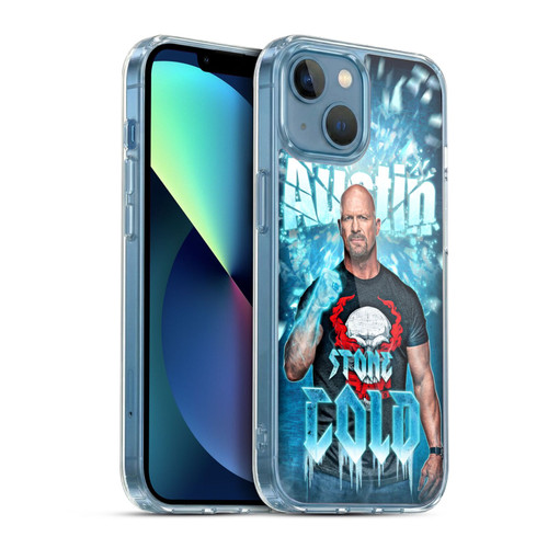 WWE Stone Cold Steve Austin Portrait Soft Gel Case for Apple iPhone 13 Mini & MagSafe