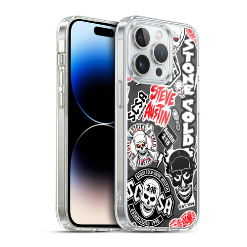 WWE Stone Cold Steve Austin Icons Soft Gel Case for Apple iPhone 14 Pro & MagSafe