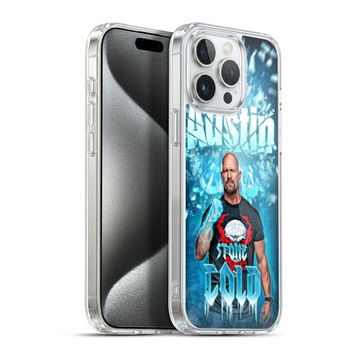 WWE Stone Cold Steve Austin Portrait Soft Gel Case for Apple iPhone 15 Pro Max & MagSafe