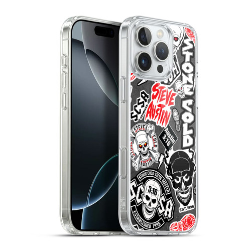 WWE Stone Cold Steve Austin Icons Soft Gel Case for Apple iPhone 16 Pro Max & MagSafe