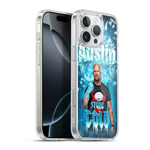 WWE Stone Cold Steve Austin Portrait Soft Gel Case for Apple iPhone 16 Pro Max & MagSafe