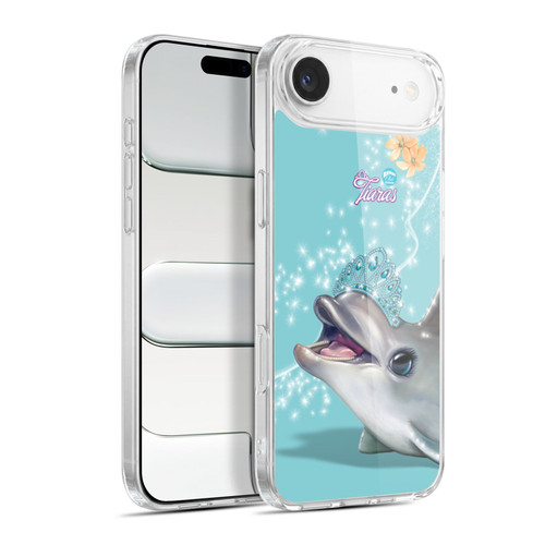 Animal Club International Royal Faces Dolphin Soft Gel Case for Apple iPhone 17 Air