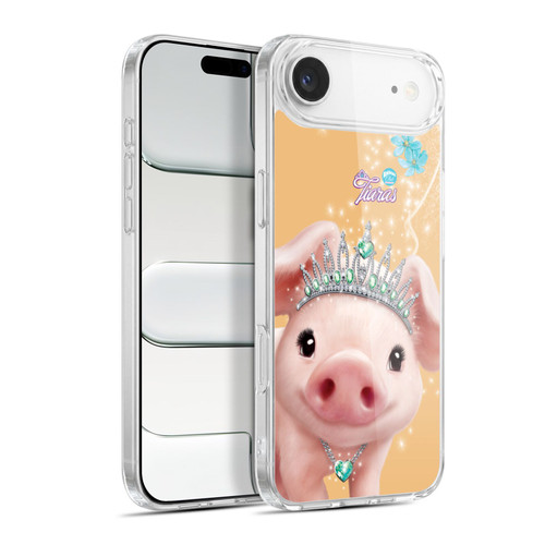 Animal Club International Royal Faces Pig Soft Gel Case for Apple iPhone 17 Air