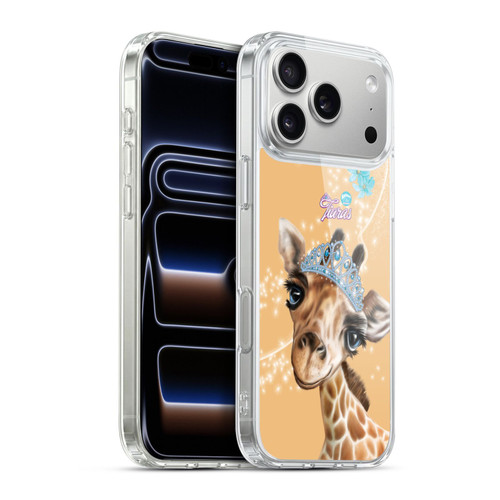 Animal Club International Royal Faces Giraffe Soft Gel Case for Apple iPhone 17 Pro Max