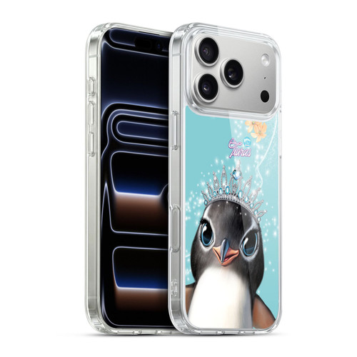 Animal Club International Royal Faces Penguin Soft Gel Case for Apple iPhone 17 Pro Max