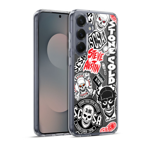 WWE Stone Cold Steve Austin Icons Soft Gel Case for Samsung Galaxy S25+ & MagSafe