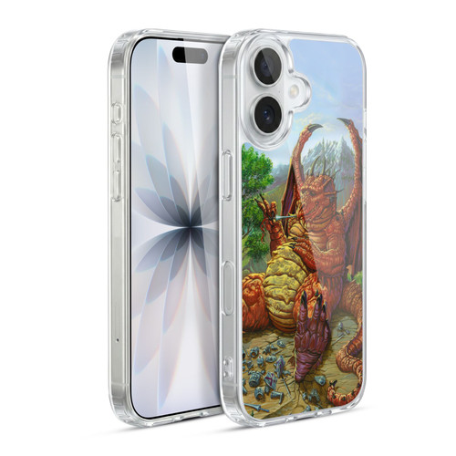 Ed Beard Jr Dragons Lunch With A Toothpick Soft Gel Case for Apple iPhone 17