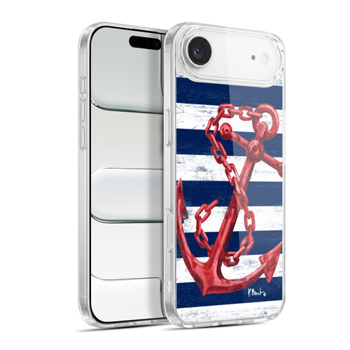 Paul Brent Nautical Westerly Anchor Red Soft Gel Case for Apple iPhone 17 Air