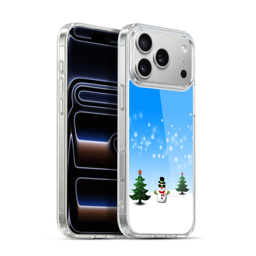 PLdesign Christmas Cool Snowman Soft Gel Case for Apple iPhone 17 Pro Max