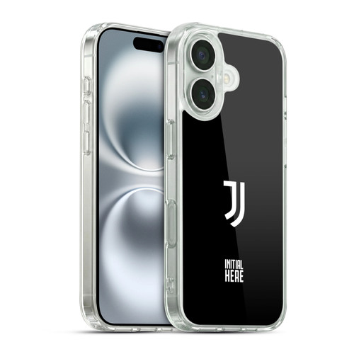 Custom Customised Personalised Juventus Football Club Graphics Plain Crest Soft Gel Case for Apple iPhone 16