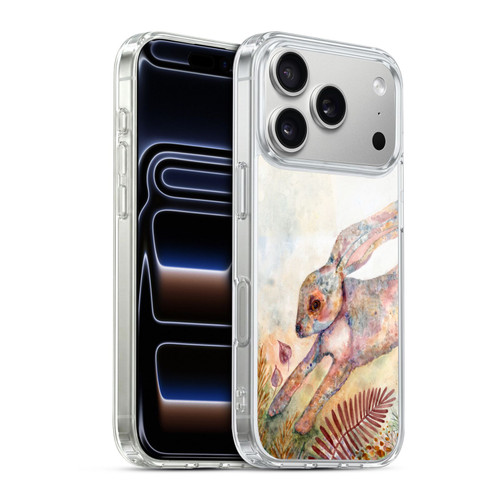 Wyanne Animals Bunny Escape Painting Soft Gel Case for Apple iPhone 17 Pro