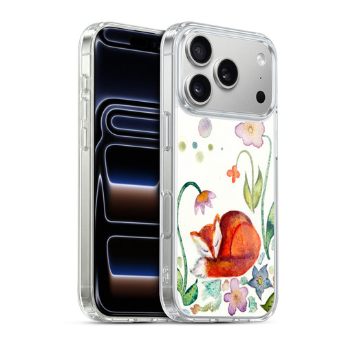 Wyanne Animals Fox Napping In The Garden Soft Gel Case for Apple iPhone 17 Pro