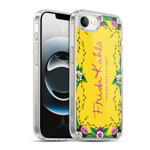 Frida Kahlo Purple Florals Frame Soft Gel Case for Apple iPhone 16e / Apple iPhone 17e & MagSafe
