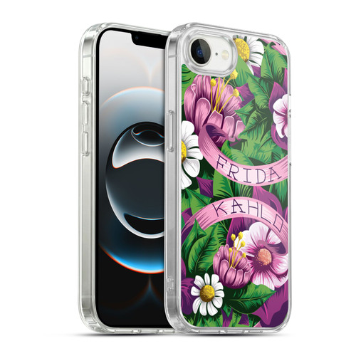 Frida Kahlo Purple Florals Lace Soft Gel Case for Apple iPhone 16e / Apple iPhone 17e & MagSafe
