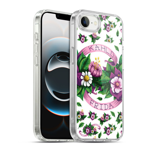 Frida Kahlo Purple Florals Ribbon Soft Gel Case for Apple iPhone 16e / Apple iPhone 17e & MagSafe