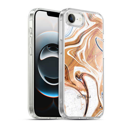 Nature Magick Luxe Gold Marble Metallic Wood Soft Gel Case for Apple iPhone 16e / Apple iPhone 17e & MagSafe