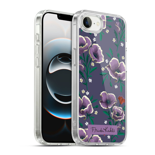 Frida Kahlo Flowers Purple Soft Gel Case for Apple iPhone 16e / Apple iPhone 17e & MagSafe