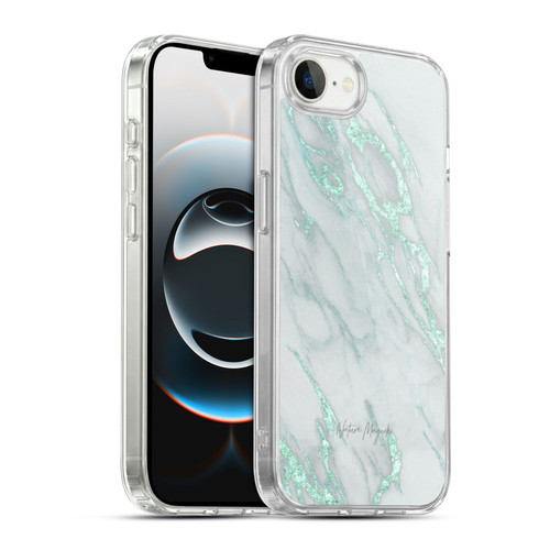 Nature Magick Marble Metallics Teal Soft Gel Case for Apple iPhone 16e / Apple iPhone 17e & MagSafe