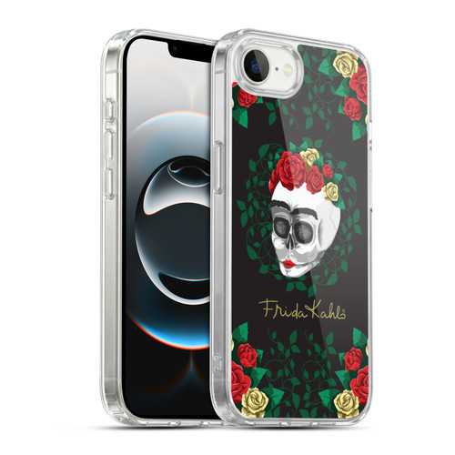 Frida Kahlo Roses Skull Bloom Soft Gel Case for Apple iPhone 16e / Apple iPhone 17e & MagSafe