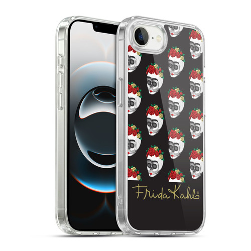 Frida Kahlo Roses Skull Pattern Soft Gel Case for Apple iPhone 16e / Apple iPhone 17e & MagSafe