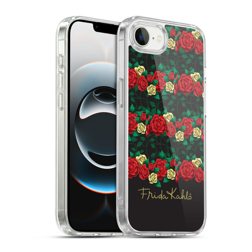 Frida Kahlo Roses Stripes Soft Gel Case for Apple iPhone 16e / Apple iPhone 17e & MagSafe