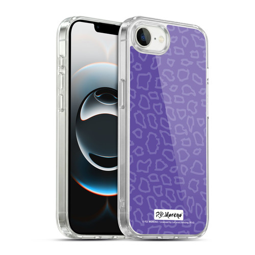 P.D. Moreno Patterns Purple Leopard Soft Gel Case for Apple iPhone 16e / Apple iPhone 17e & MagSafe