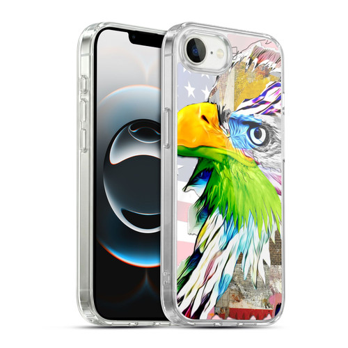 Michel Keck Animal Collage Eagle Soft Gel Case for Apple iPhone 16e / Apple iPhone 17e & MagSafe